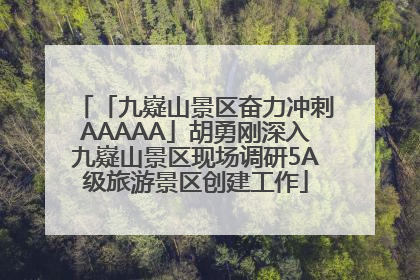 「九嶷山景区奋力冲刺AAAAA」胡勇刚深入九嶷山景区现场调研5A级旅游景区创建工作