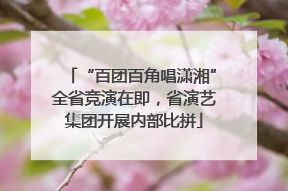“百团百角唱潇湘”全省竞演在即，省演艺集团开展内部比拼