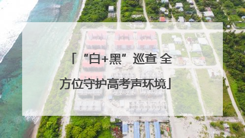 “白+黑”巡查 全方位守护高考声环境