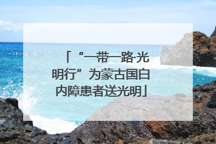 “一带一路·光明行”为蒙古国白内障患者送光明