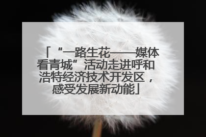 “一路生花——媒体看青城”活动走进呼和浩特经济技术开发区，感受发展新动能