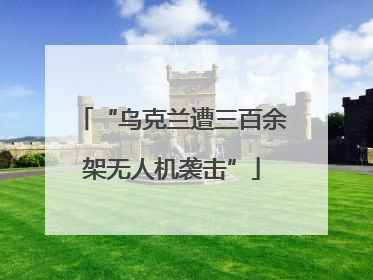 “乌克兰遭三百余架无人机袭击”