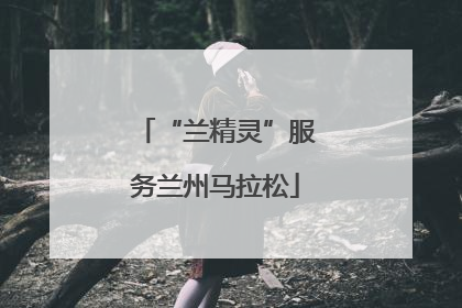 “兰精灵”服务兰州马拉松