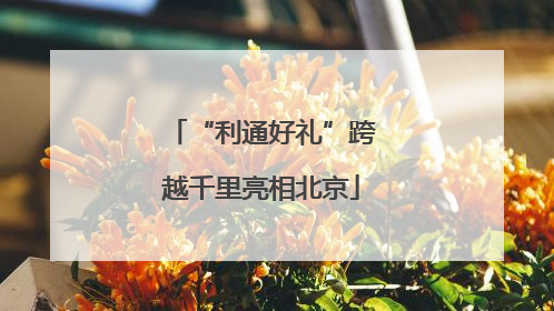 “利通好礼”跨越千里亮相北京