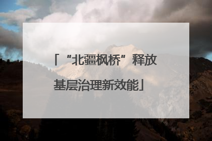“北疆枫桥”释放基层治理新效能