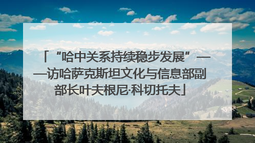 “哈中关系持续稳步发展”——访哈萨克斯坦文化与信息部副部长叶夫根尼·科切托夫