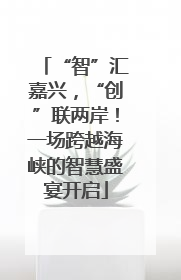 “智”汇嘉兴，“创”联两岸！一场跨越海峡的智慧盛宴开启