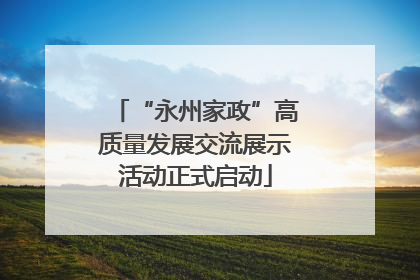 “永州家政”高质量发展交流展示活动正式启动