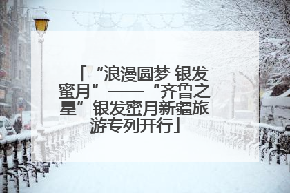“浪漫圆梦 银发蜜月”——“齐鲁之星”银发蜜月新疆旅游专列开行