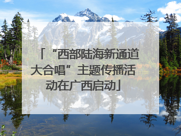 “西部陆海新通道大合唱”主题传播活动在广西启动