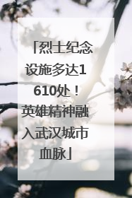 烈士纪念设施多达1610处！英雄精神融入武汉城市血脉