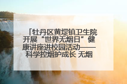 牡丹区黄堽镇卫生院开展“世界无烟日”健康讲座进校园活动——科学控烟护成长 无烟环境助健康