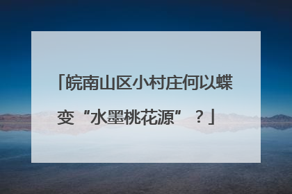 皖南山区小村庄何以蝶变“水墨桃花源”？