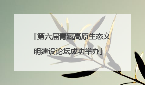 第六届青藏高原生态文明建设论坛成功举办