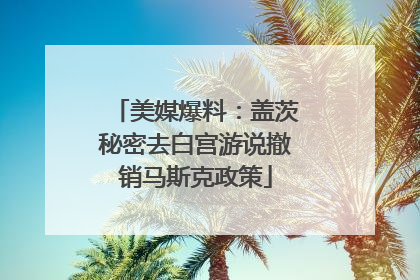美媒爆料：盖茨秘密去白宫游说撤销马斯克政策