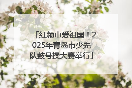 红领巾爱祖国！2025年青岛市少先队鼓号操大赛举行
