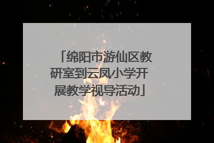绵阳市游仙区教研室到云凤小学开展教学视导活动