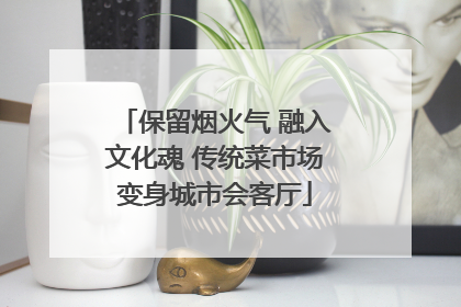 保留烟火气 融入文化魂 传统菜市场变身城市会客厅