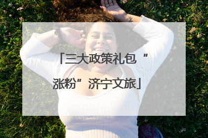 三大政策礼包“涨粉”济宁文旅