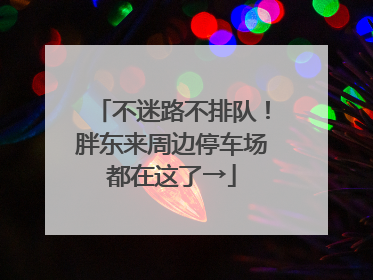 不迷路不排队！胖东来周边停车场都在这了→