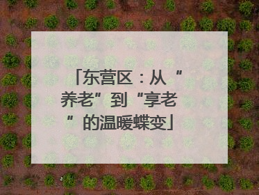 东营区：从“养老”到“享老”的温暖蝶变