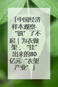 中国经济样本观察·“镇”了不起｜为衣做架，“挂”出来的80亿元“衣架产业”