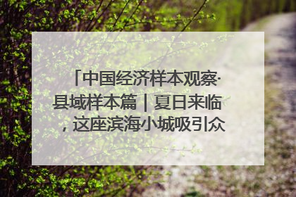 中国经济样本观察·县域样本篇｜夏日来临，这座滨海小城吸引众多年轻人打卡……