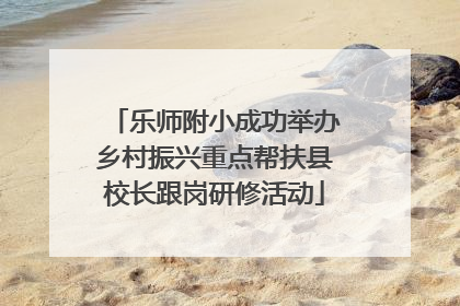 乐师附小成功举办乡村振兴重点帮扶县校长跟岗研修活动