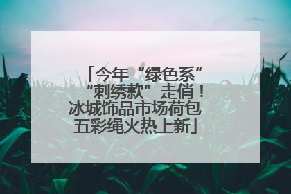 今年“绿色系”“刺绣款”走俏！冰城饰品市场荷包五彩绳火热上新