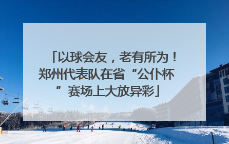 以球会友，老有所为！郑州代表队在省“公仆杯”赛场上大放异彩