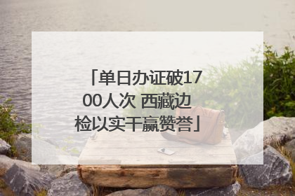 单日办证破1700人次 西藏边检以实干赢赞誉