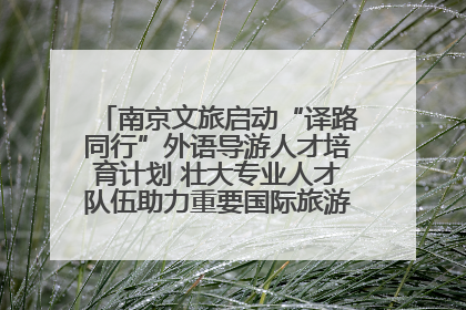 南京文旅启动“译路同行”外语导游人才培育计划 壮大专业人才队伍助力重要国际旅游目的地建设