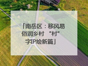 南岳区：移风易俗润乡村 “村”字IP绘新篇