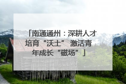 南通通州：深耕人才培育“沃土” 激活青年成长“磁场”