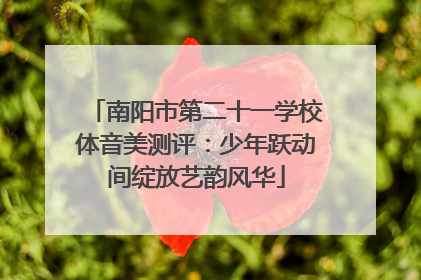 南阳市第二十一学校体音美测评：少年跃动间绽放艺韵风华