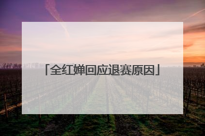 全红婵回应退赛原因