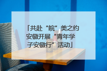 共赴“皖”美之约 安徽开展“青年学子安徽行”活动
