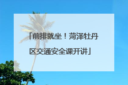 前排就坐！菏泽牡丹区交通安全课开讲