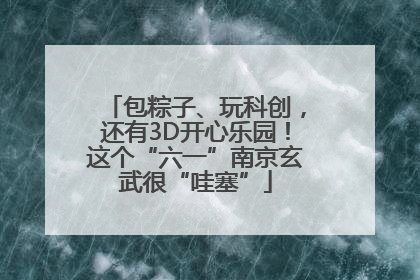 包粽子、玩科创，还有3D开心乐园！这个“六一”南京玄武很“哇塞”