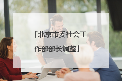 北京市委社会工作部部长调整