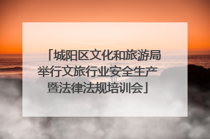城阳区文化和旅游局举行文旅行业安全生产暨法律法规培训会