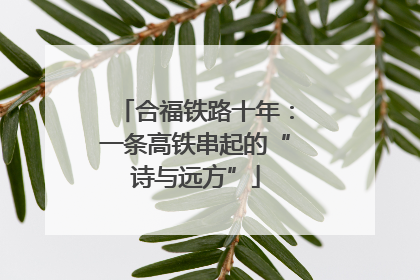 合福铁路十年：一条高铁串起的“诗与远方”