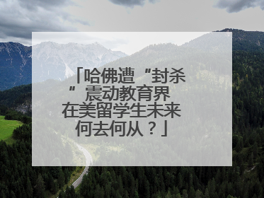 哈佛遭“封杀”震动教育界 在美留学生未来何去何从？