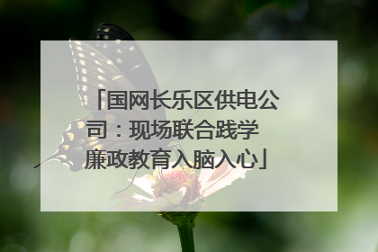国网长乐区供电公司：现场联合践学 廉政教育入脑入心