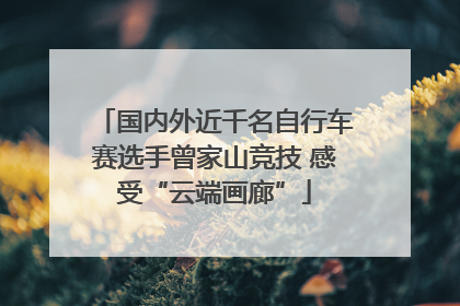 国内外近千名自行车赛选手曾家山竞技 感受“云端画廊”