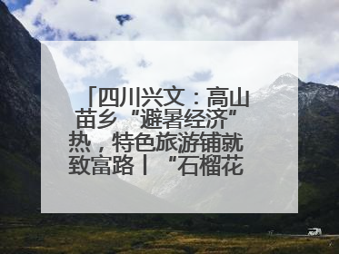 四川兴文：高山苗乡“避暑经济”热，特色旅游铺就致富路丨“石榴花开”四川行⑧