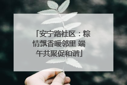 安宁路社区：粽情飘香暖邻里 端午共聚促和谐