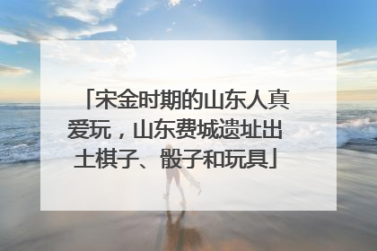 宋金时期的山东人真爱玩，山东费城遗址出土棋子、骰子和玩具