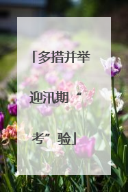 多措并举 迎汛期“考”验