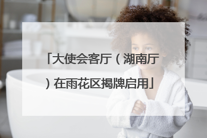 大使会客厅（湖南厅）在雨花区揭牌启用